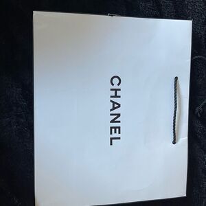 Chanel White Shopping Bag